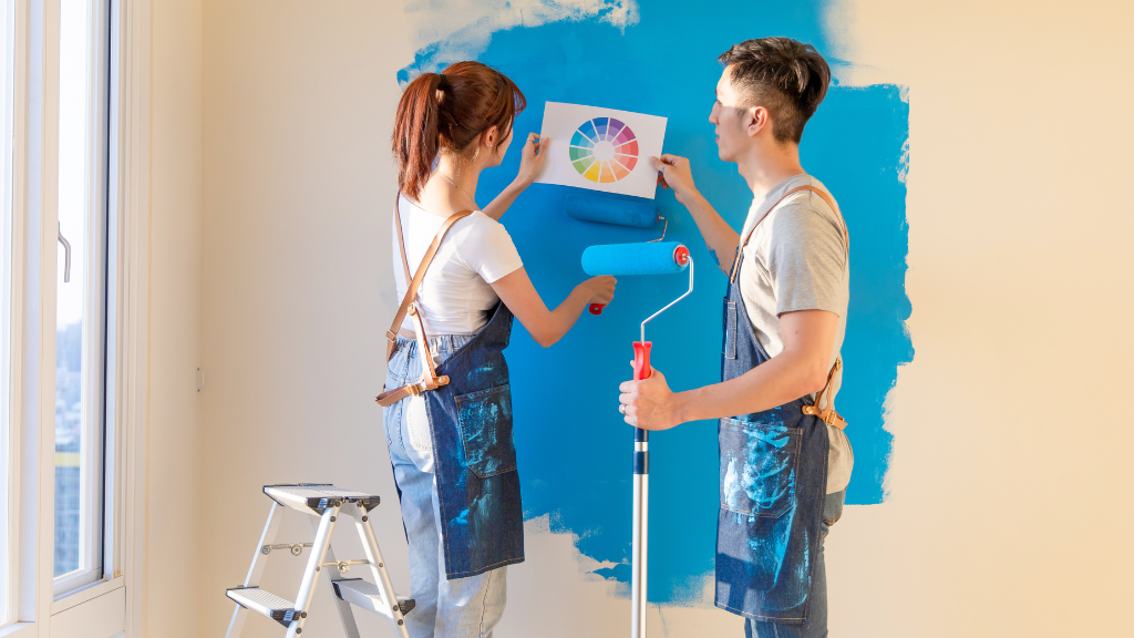 paint walls renovating a rental property